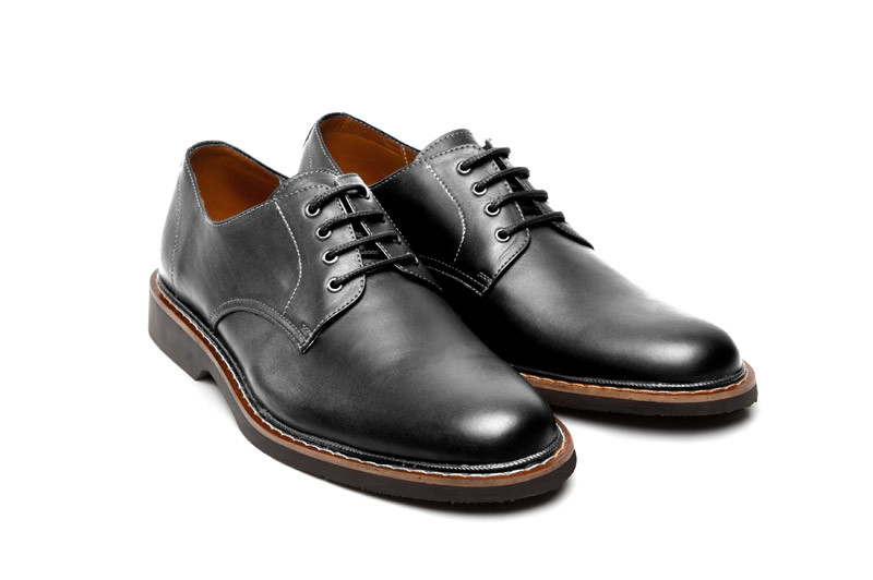 KEENPACE Leather Shoes Men Black Derbys Smart Work Shoes Women